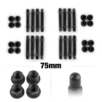 75mm M12 Bullet 4 Lug Black