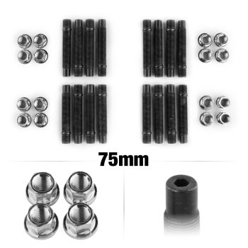 75mm M14 Hex 4 Lug Silver