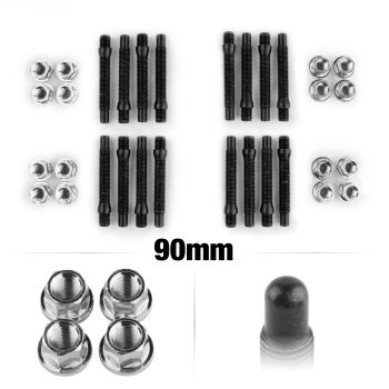 90mm M12 Bullet 4 Lug Silver